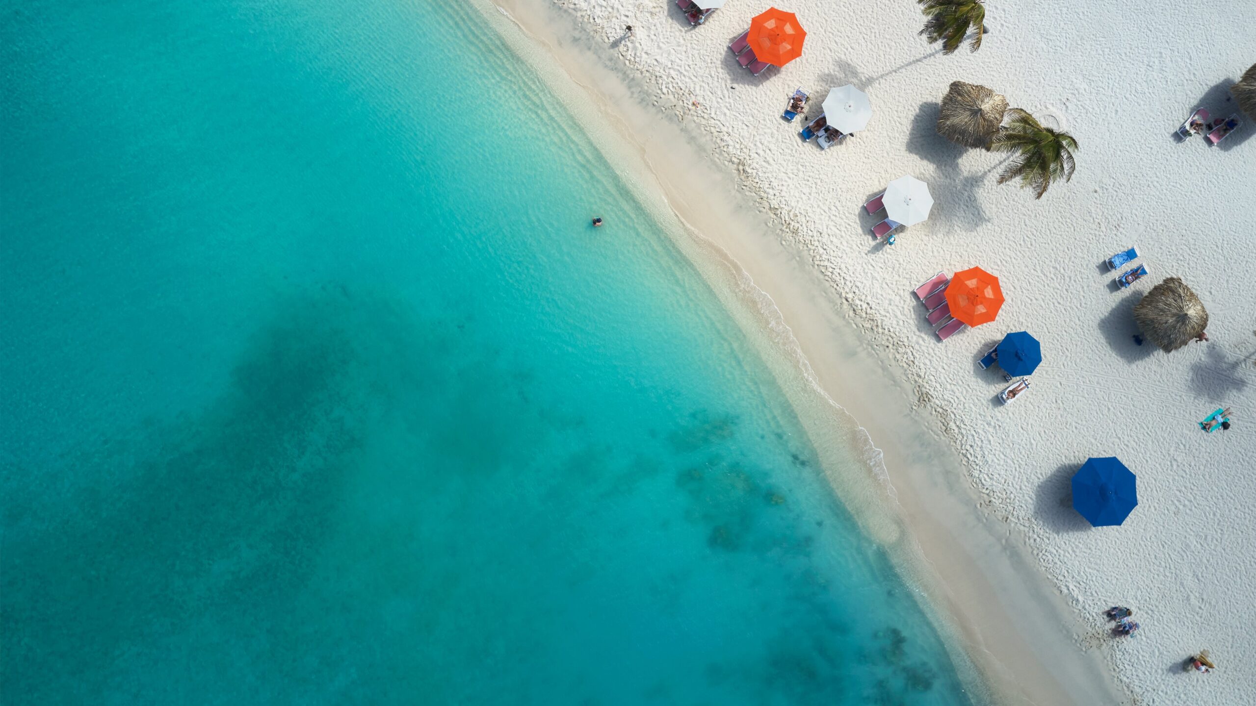 Aruba beach and turquoise water