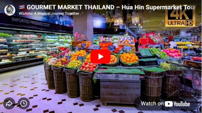 Gourmet Market Thailand Hua Hin Youtube video store tour thumbnail 768x432