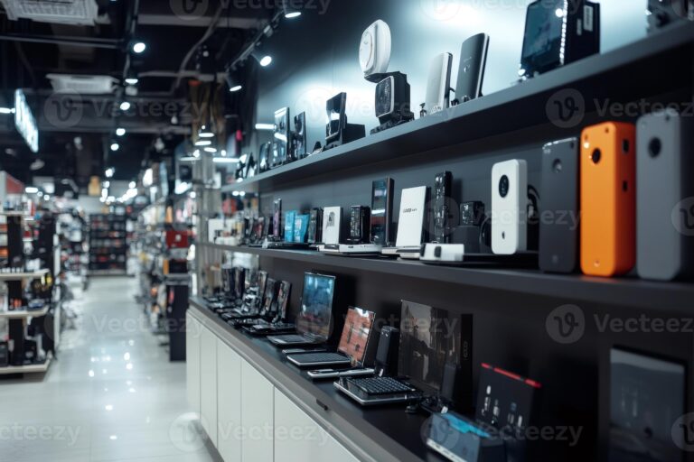modern electronics store showing various devices photo 768x512