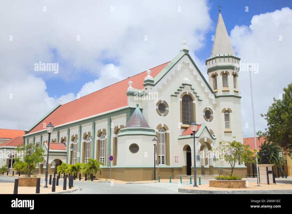 oranjestad aruba july 17 2022 pro catedral san francisco di asis which is the main roman catholic church in oranjestad aruba 2M0K1EC 1024x753
