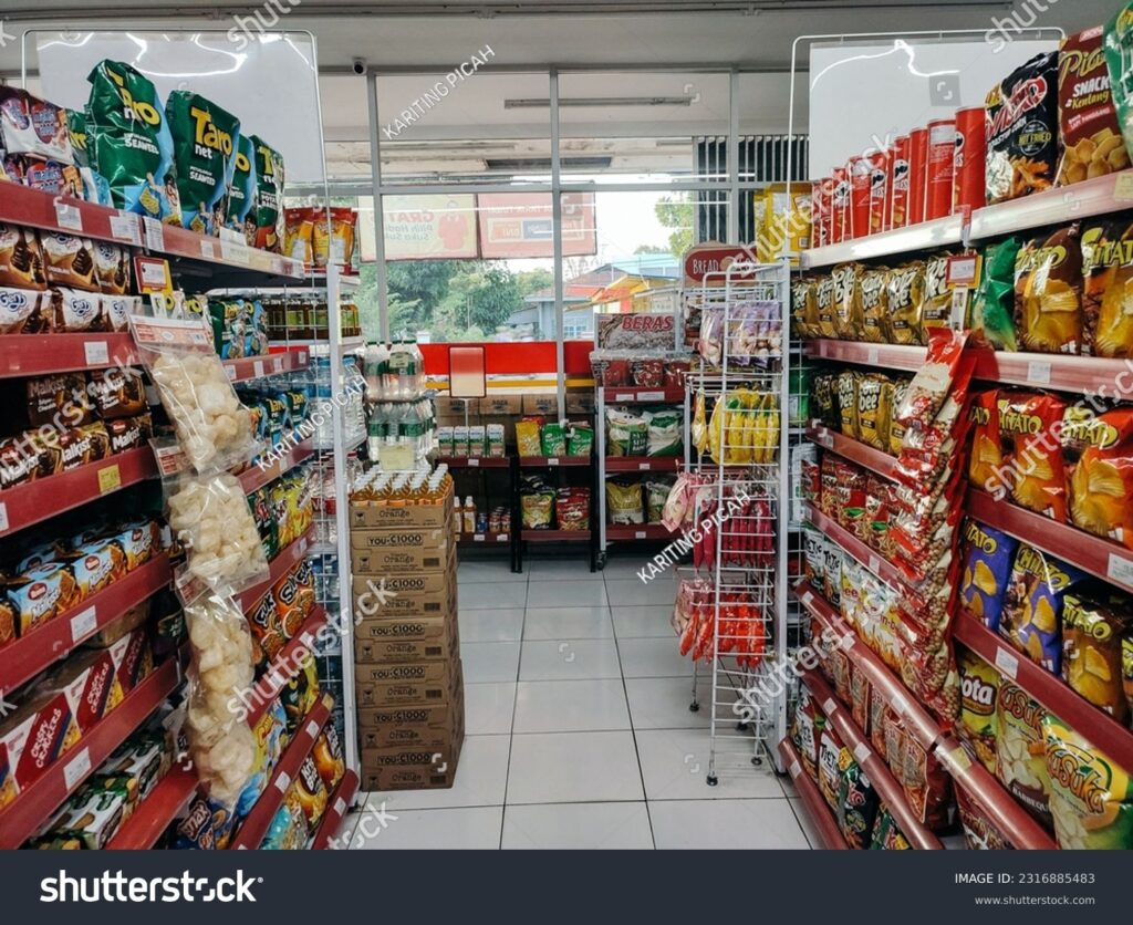stock photo flores maumere indonesia june various types of snacks sold at an alfamart store on 2316885483 1024x836