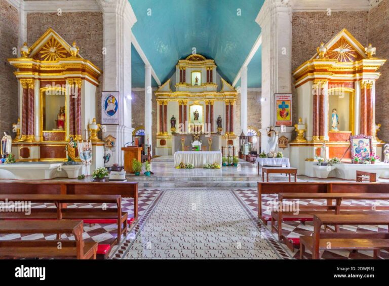 the interior of the san nicolas church in ilocos norte philippines 2DWJ9EJ 768x565