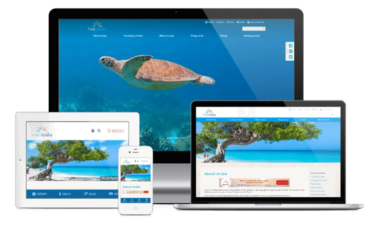 VisitAruba dot com latest CaribMedia Aruba website project 1024x626 1 768x470