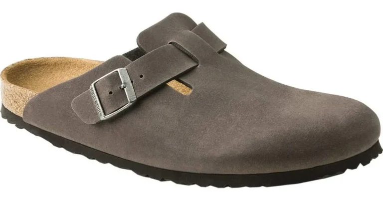 birkenstock Anthracite Microfiber Boston Vegan Clog 768x403